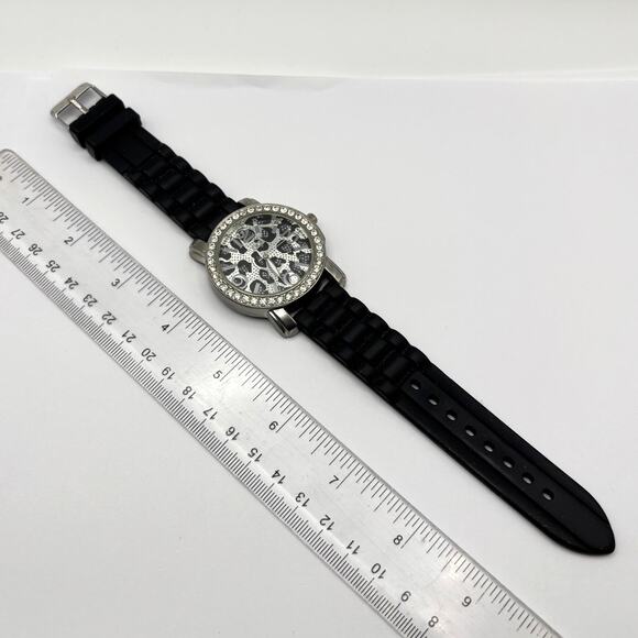 Silver Leopard Print Men's Watch - Picture 4 of 5